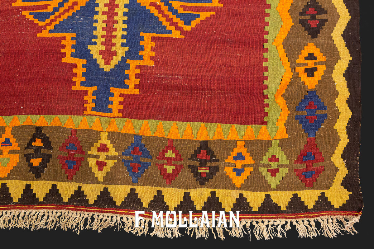 Kilim Rug Shirvan Beige/Brown Color Border n°:246